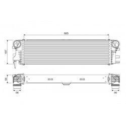 INTERCOOLER DB VITO 2,1D/2,2D