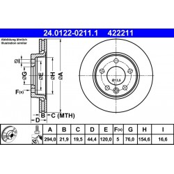 TARCZA HAMULCOWA VW TYŁ T5 03-