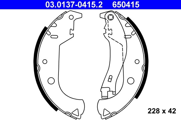 SZCZĘKI HAMULCOWE FIAT DOBLO 1,2-1,6/1,9 D 01-