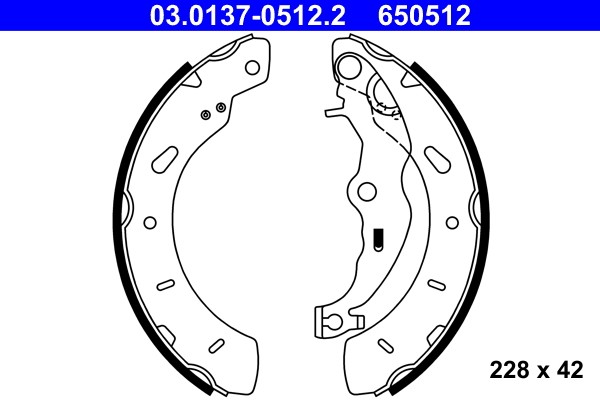 SZCZĘKI HAMULCOWE FORD B-MAX/FOCUS/TRANSIT 1,0-2,0 11-