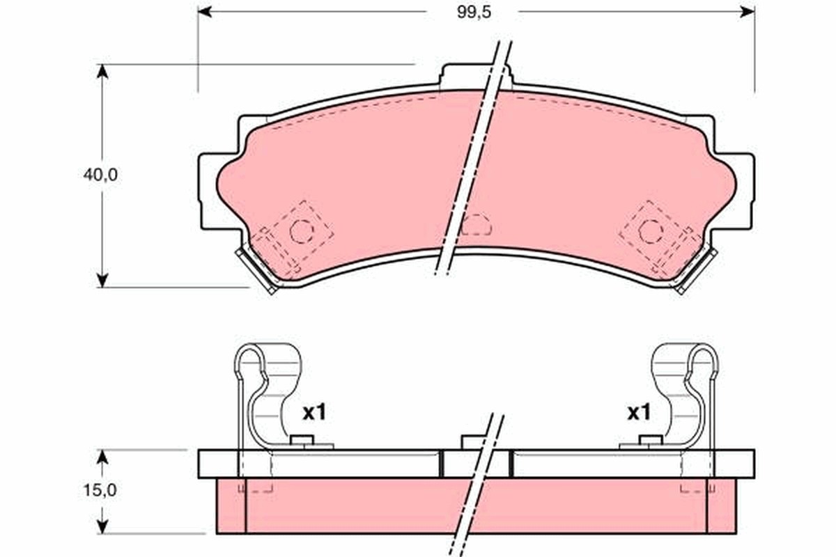 KLOCKI HAMULCOWE NISSAN TYŁ ALMERA 95-
