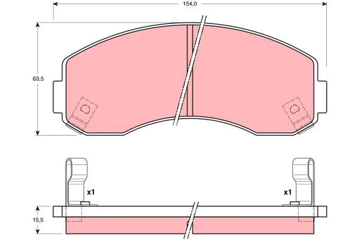 KLOCKI HAMULCOWE KIA PRZÓD K2500/K2700