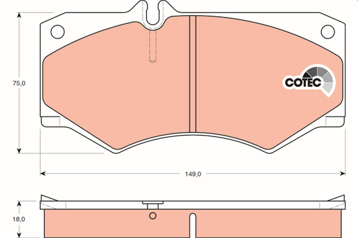 KLOCKI HAMULCOWE DB PRZÓD W460/W463 79-