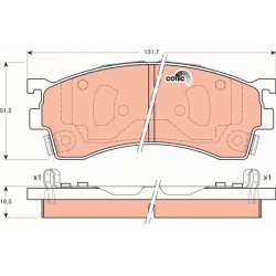 KLOCKI HAMULCOWE MAZDA...