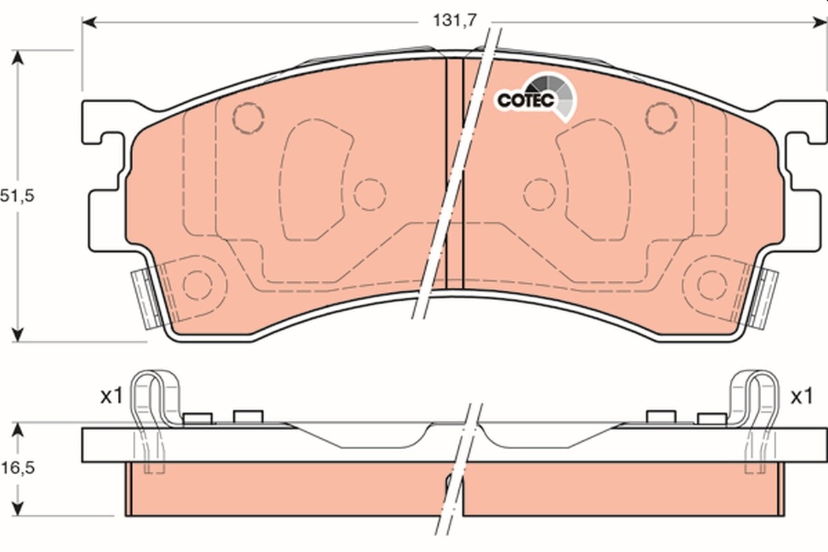 KLOCKI HAMULCOWE MAZDA PRZÓD 323/626/XEDOS 1,6-2,0 91-04