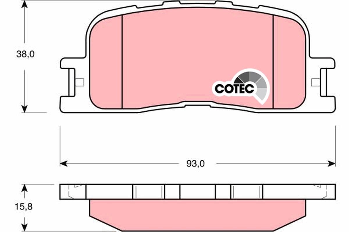 KLOCKI HAMULCOWE TOYOTA TYŁ CAMRY