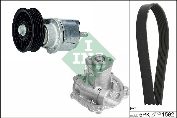 ZESTAW PASKA WIELOROWKOWY VW 1,9TDI (Z POMPĄ WODY)