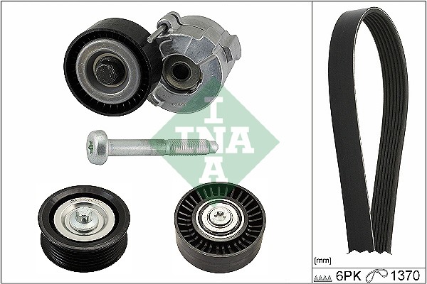 ZESTAW PASKA WIELOROWKOWY OPEL 1,9CDTI ASTRA H/ZAFIRA B