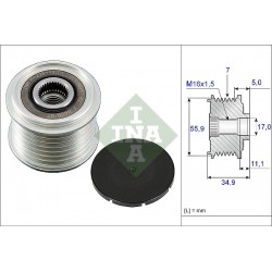 KOŁO PASOWE ALTERNATORA VW