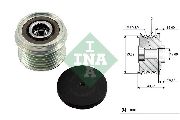 KOŁO PASOWE ALTERNATORA SUZUKI JIMNY 1,5 DDIS 03-