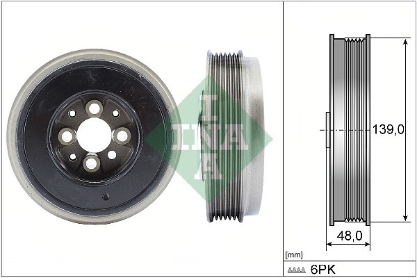 KOŁO PASOWE WAŁU KORBOWEGO AUDI / SKODA / VW1.9TDI (4 ŚRUBY)