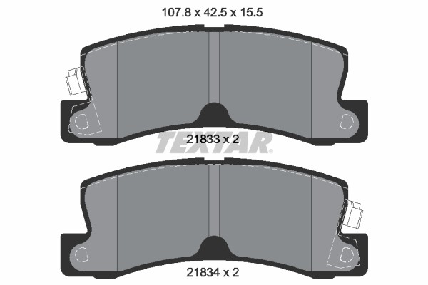 KLOCKI HAMULCOWE TOYOTA TYŁ AVENSIS 97-01/COROLLA E11 -01/CAMRY 01-