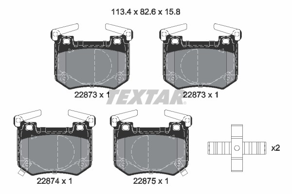 KLOCKI HAMULCOWE KIA TYŁ STINGER 3,3 T-GDI 4WD 17-