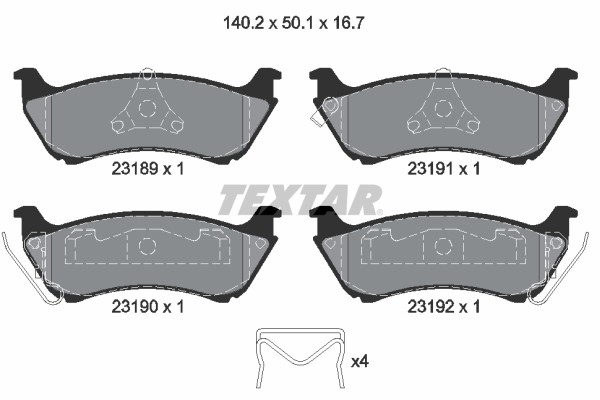 KLOCKI HAMULCOWE DB TYŁ W163 ML