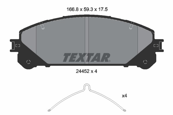 KLOCKI HAMULCOWE TOYOTA PRZÓD RAV 4 12-/HIGHLANDER/SIENNA/LEXUS RX 09-/NX 14-