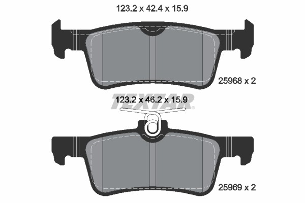 KLOCKI HAMULCOWE PEUGEOT TYŁ 308 1,2-2,0 13-