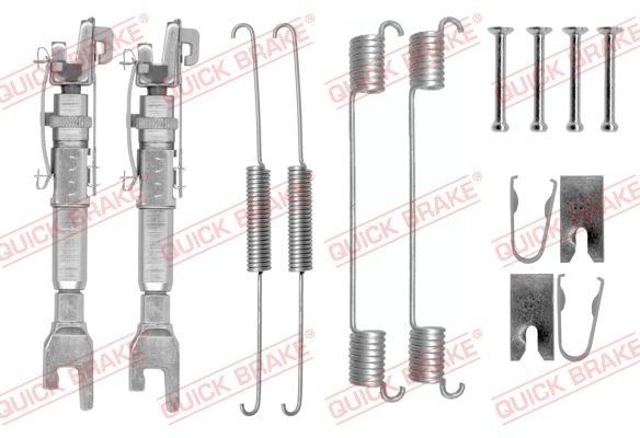 SPRĘŻYNY SZCZĘK HAMULCOWY FIAT MAREA/MULTIPLA/PALIO 1,0-1,8/1,9 TD 96-10 SUPERKIT