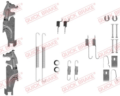 SPRĘŻYNY SZCZĘK HAMULCOWY KIA PICANTO 04- SUPERKIT