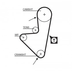PASEK ROZRZĄDU PEUGEOT 1,3-1,4