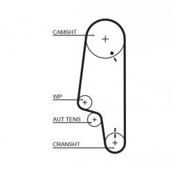 PASEK ROZRZĄDU VW 1,6