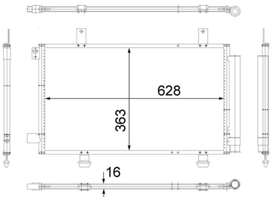 SKRAPLACZ KLIMATYZACJI SUZUKI SUZUKI SX4/FIAT SEDICI 06-