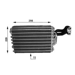 PAROWNIK KLIMATYZACJI DB W124