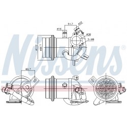 CHŁODNICA ZAWORU EGR VW 1,4TDI