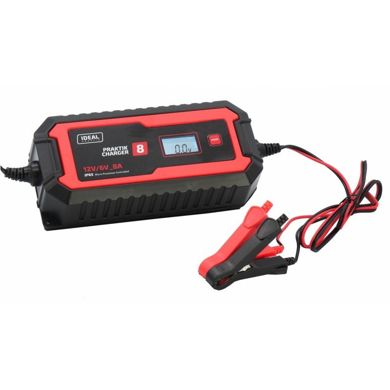 PROSTOWNIK SAMOCHODOWY PRAKTIK CHARGER 8, 6V 12V, 2A/2-8A