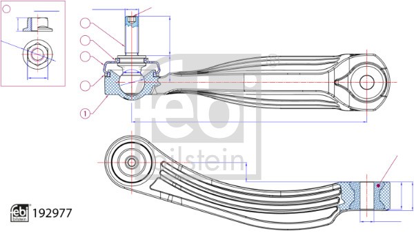 LACZNIK STAB. VW T. ID3, SKODA ENYAQ, AUDI Q4 20- PR