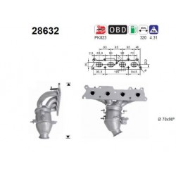 KATALIZATOR CITROEN C4 EURO 4