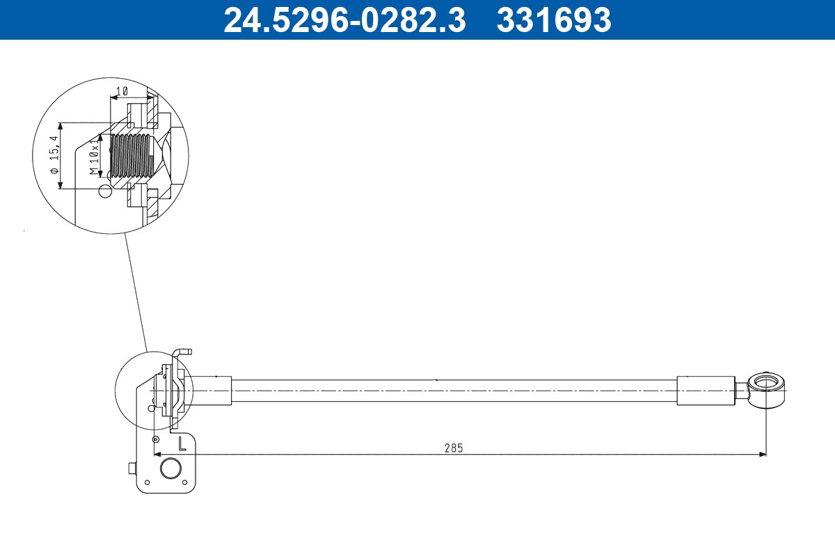 PRZEWOD HAM. ELAST. HYUNDAI T. I30 1,4-1,6 11- LE
