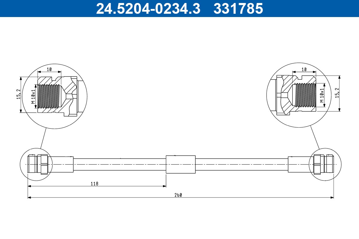 PRZEWOD HAM. ELAST. VW T. JETTA TOURAN 03- LE PR