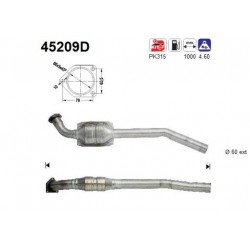 KATALIZATOR BMW E46 2,0D