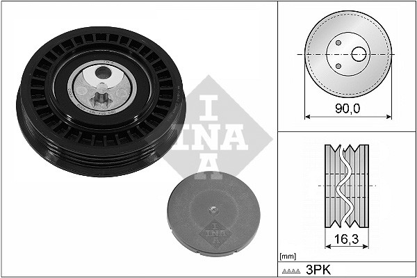 ROLKA PASKA WIELOROWK. DB 1,3 (NAPED POMPY WODY)