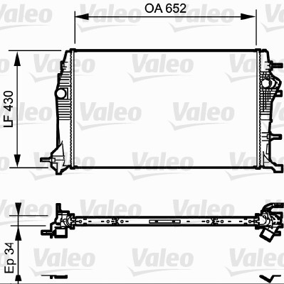 CHLODNICA RENAULT GRAND SCENIC III, SCENIC III 1.6D 2.0D 09-16