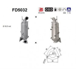 FILTR CZASTEK STALYCH DPF...