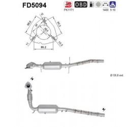 FILTR CZASTEK STALYCH DPF...
