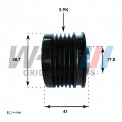 Koło pasowe alternatora WRC 5807053
