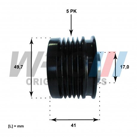 Koło pasowe alternatora WRC 5807053